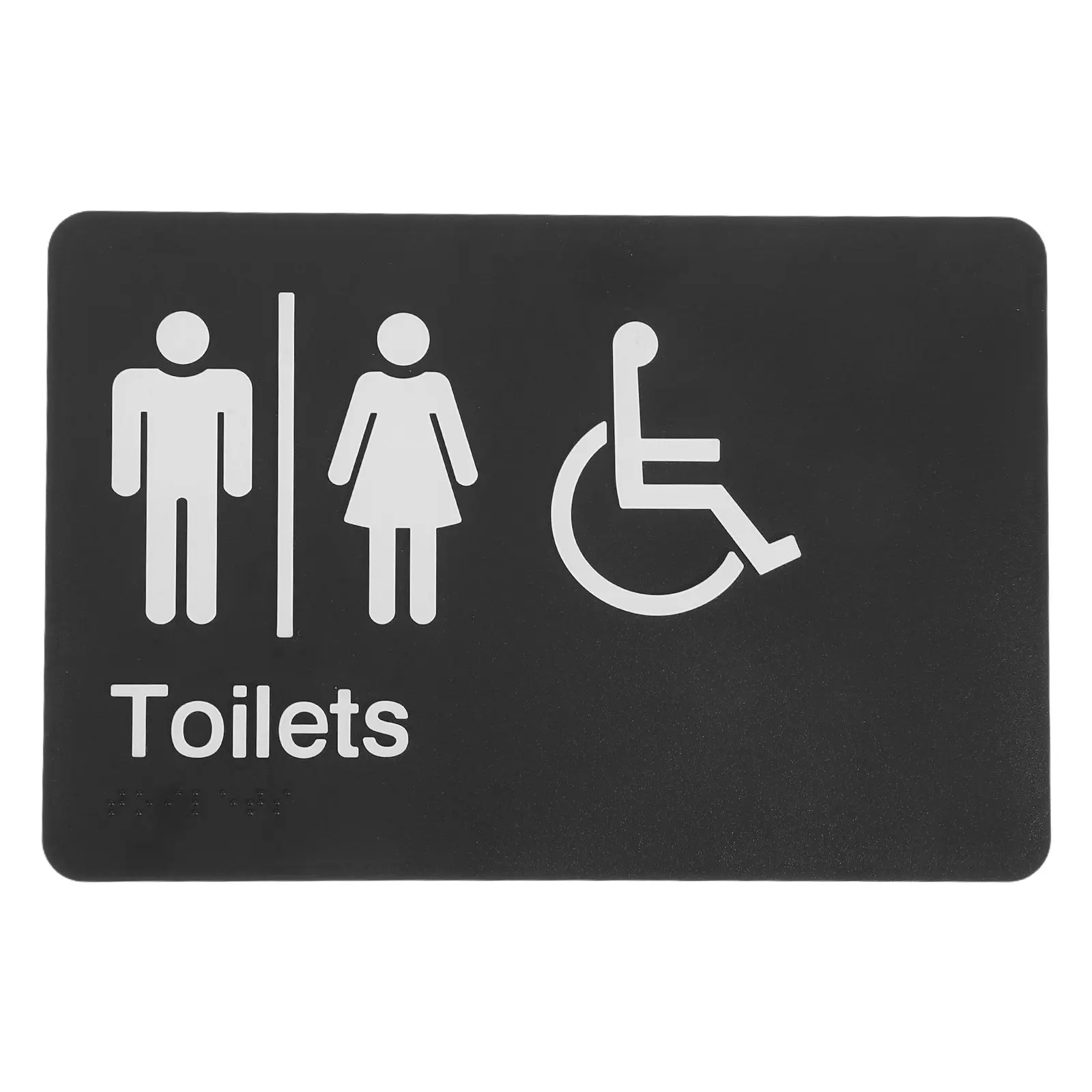 点字トイレサイン-セルフスティック-ユニセックストイレ粘着テープ-オフィス-ビジネス-トイレドア-壁装飾
