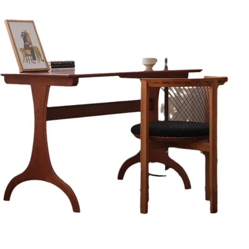 

Nordic designer creative dining chair, solid wood, wabi sabi organ, light luxury Internet celebrity retro soft bag