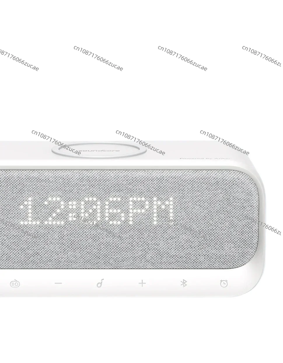 Soundcore Wakey Speakers Powered for Anker with Alarm Clock, Stereo Sound, FM Radio, White Noise