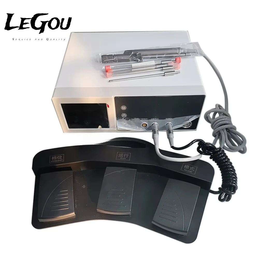 LeGou Professional Premium Electric Medical ENT Nasal Shaver System Stainless Steel Class II Manual Power Ear Eye Nose Throat