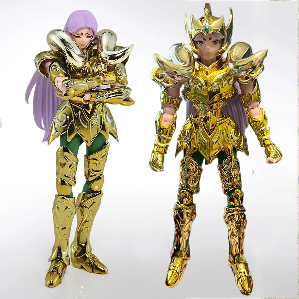 [In Stock] MC Model Saint Seiya Myth Cloth EX Aries Mu With Shion Head Gold Knights of the Zodiac Action Figure Collection Toys