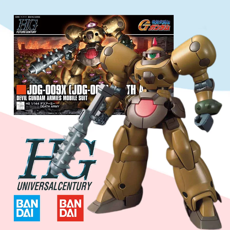 

Bandai Original box HG 1/144 JDG-009X DEATH ARMY mobile suit full Action Anime PVC Robot model kit Assembly toy gift for kids