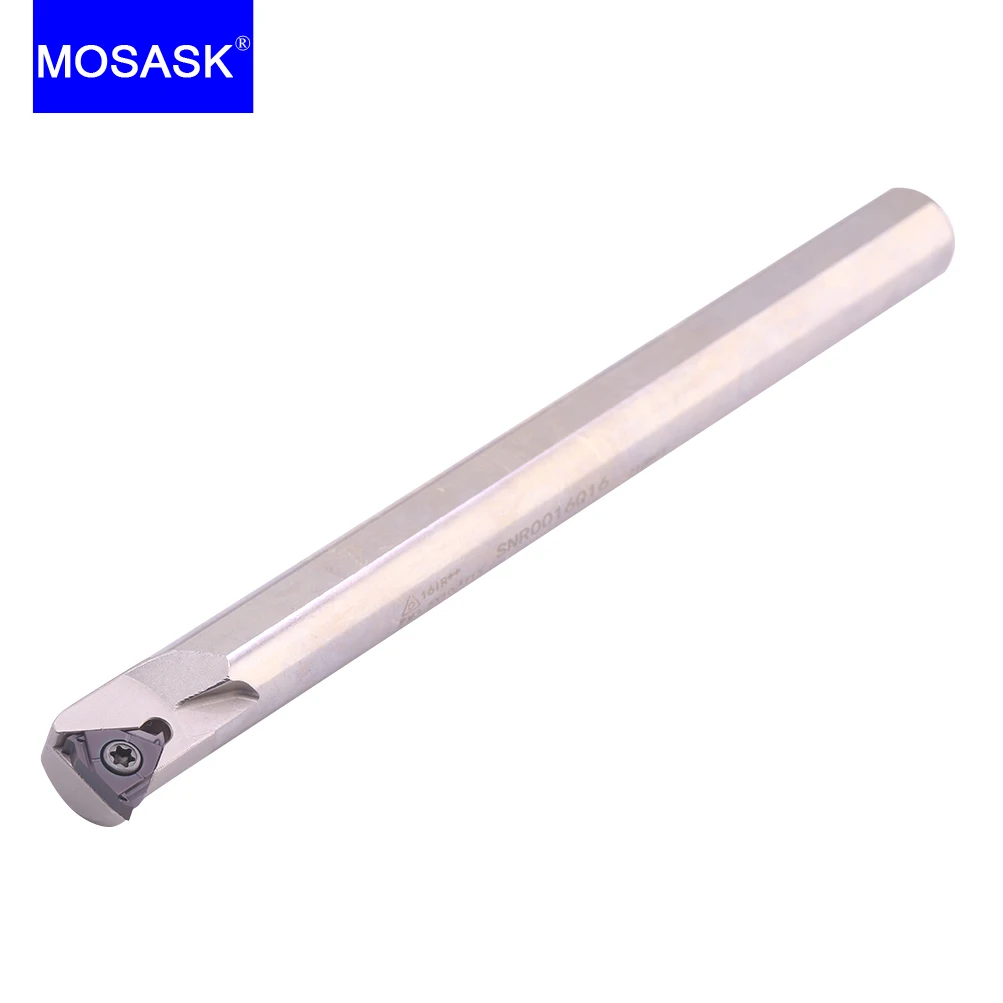 MOSASK 1PC SNR CNC Internal Turning Cutter Threaded Shank Thread Carbide Inserts Lathe Threading Tools Holders