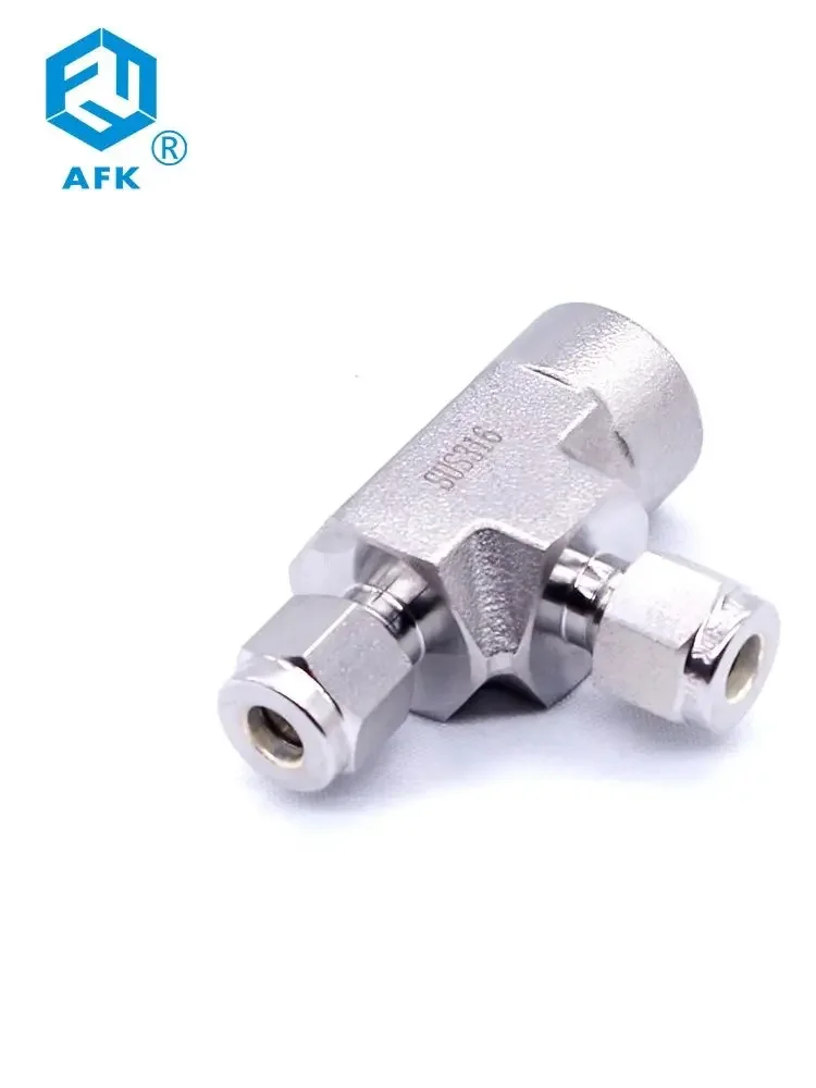 

Фитинг компрессионный AFKLOK из нержавеющей стали, тройник с внутренней резьбой, для труб, 1/4\" OD x 1/4\" NPT (внутренняя резьба) x 1/4\" OD