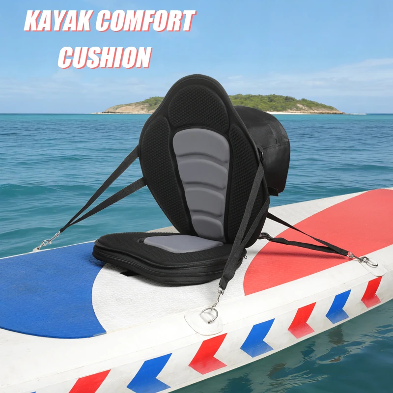 Thickened Kayak Seat, Multifunctional, Portable, Comfortable Rowing Seat, High-Quality Rowing Seat, Surfboard Seat, Lumbar Support