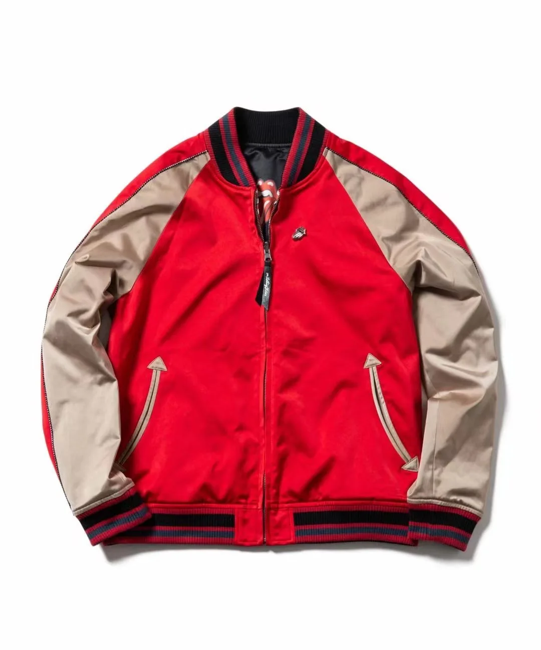 

Высококачественная японская бейсбольная куртка Glamb, двусторонняя одежда с принтом, свободная цветная блузка с плечами, молодежная модная осенняя верхняя одежда