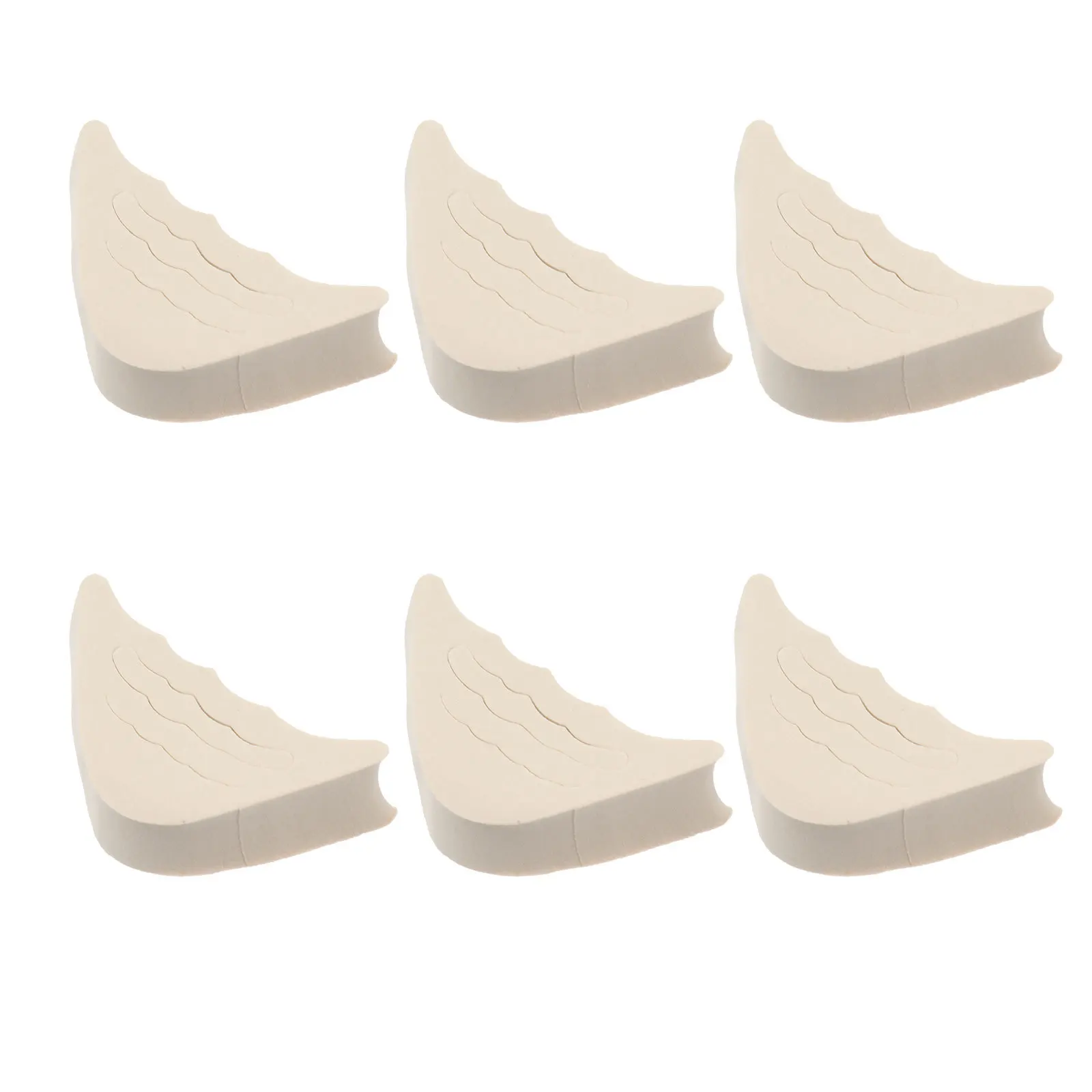 6 قطعة حذاء عالي الكعب حشو الإسفنج إدراج الأمامية لتخفيف الآلام حشوة وسادة مريحة المضادة للانزلاق نعل أداة العناية بالقدم #3