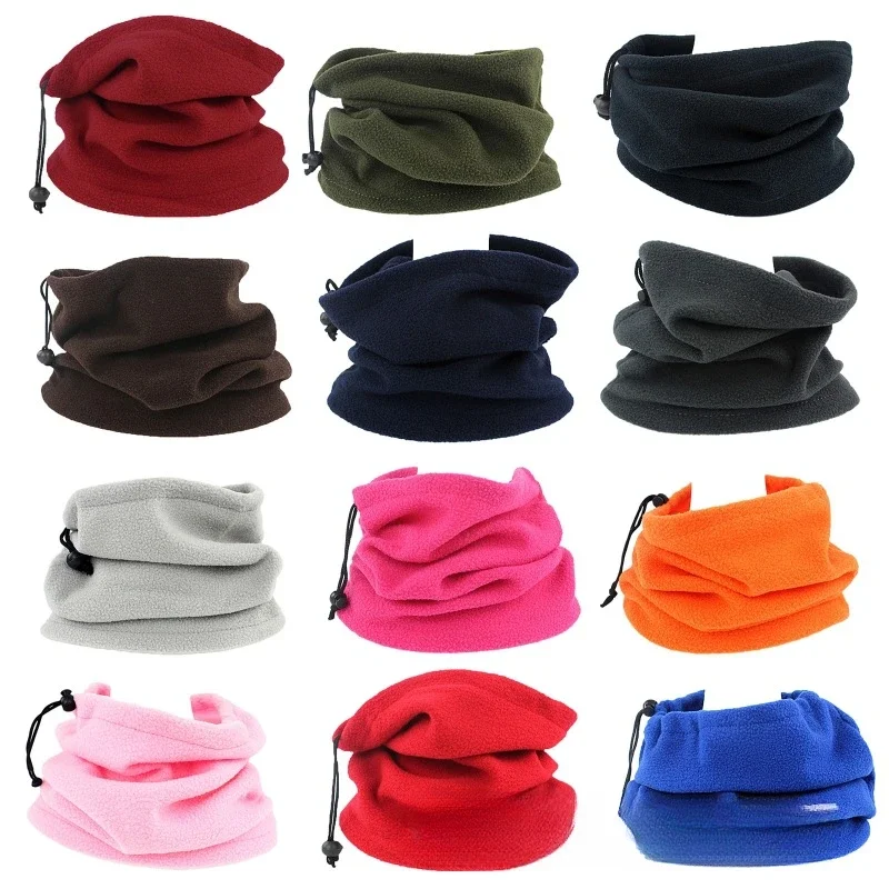 Polar Fleece Neck Tube Scarf Winter Ear Warmer Fishing Skating Running Sport Scarf Adjustable Neck Collar Neckerchief Cycling He