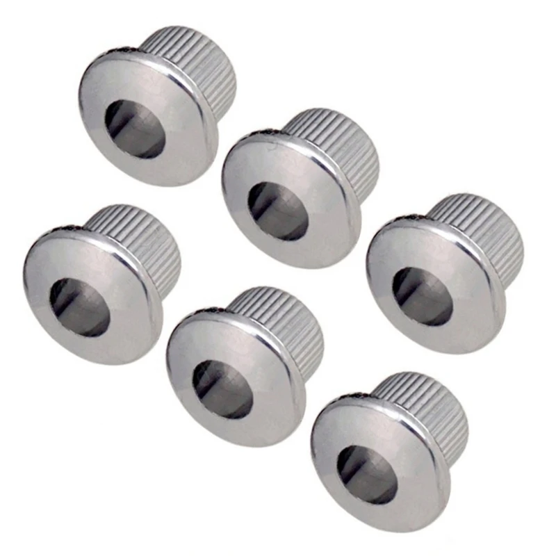  Semi Closed Guitar Tuner Bushing Ferrules Plastic 6 Piece Repair Set