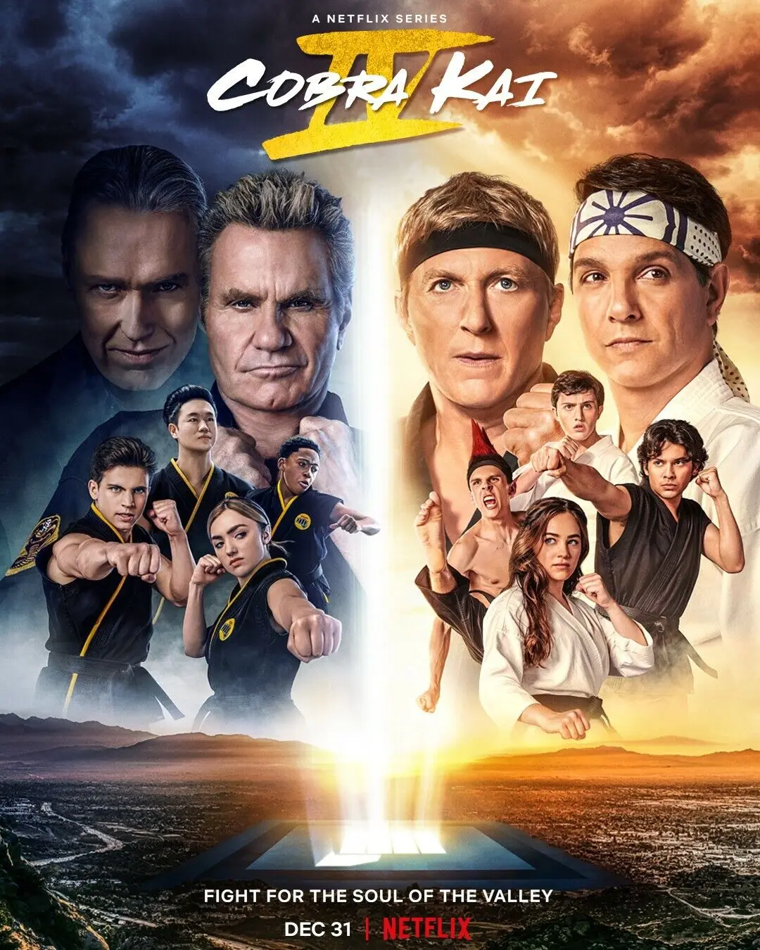 Шелковый постер Cobra Kai Season 4, печать для гостиной, Декор, домашняя Настенная картина
