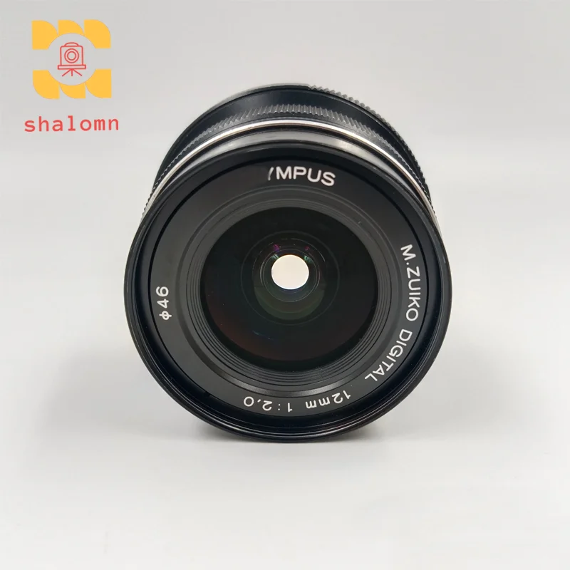 Nueva lente de enfoque fijo gran angular Original de 12mm 2,0 para Olympus M43 E-mount EM10 EM5 EP5 EP3 EM10-1 OM5 EP7 EPM2 12 F2