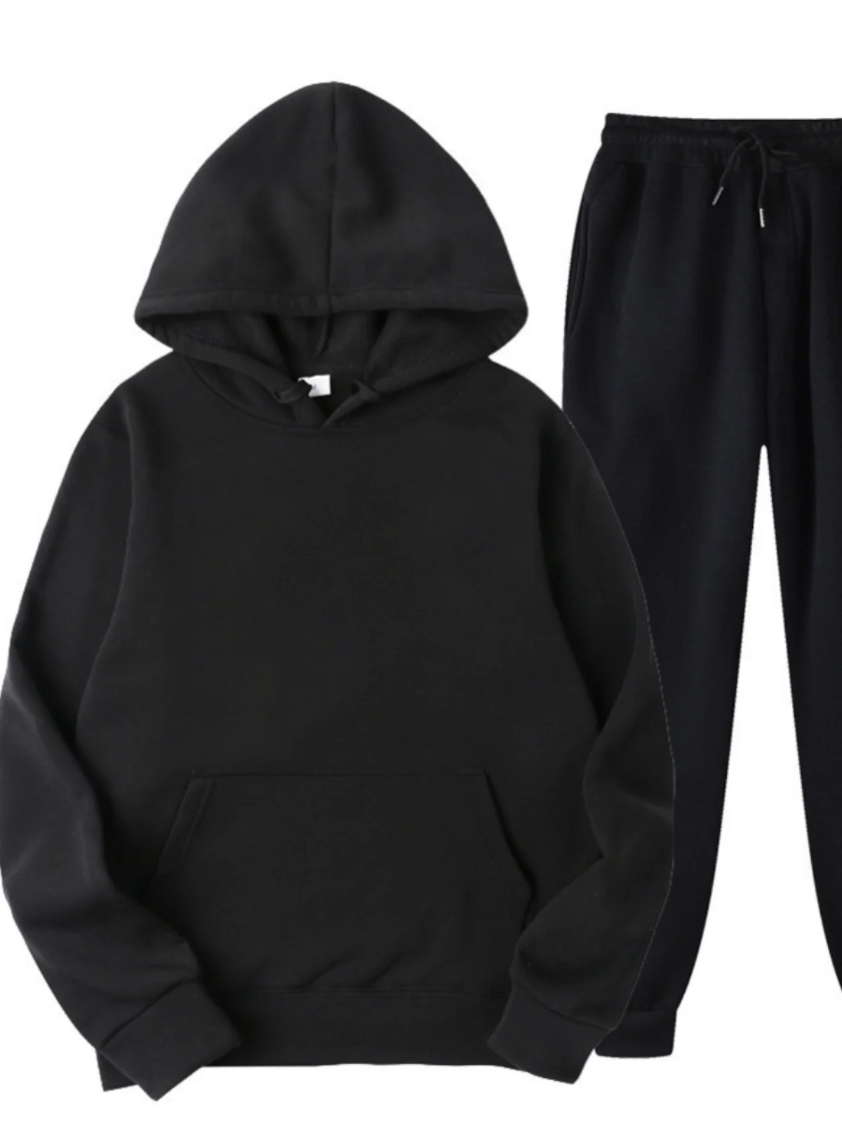 

Trendy Loose Casual Color Set Crossborder plus Size Long Sve Outerwear Long Pants Autumn Men's Faion Sportswear