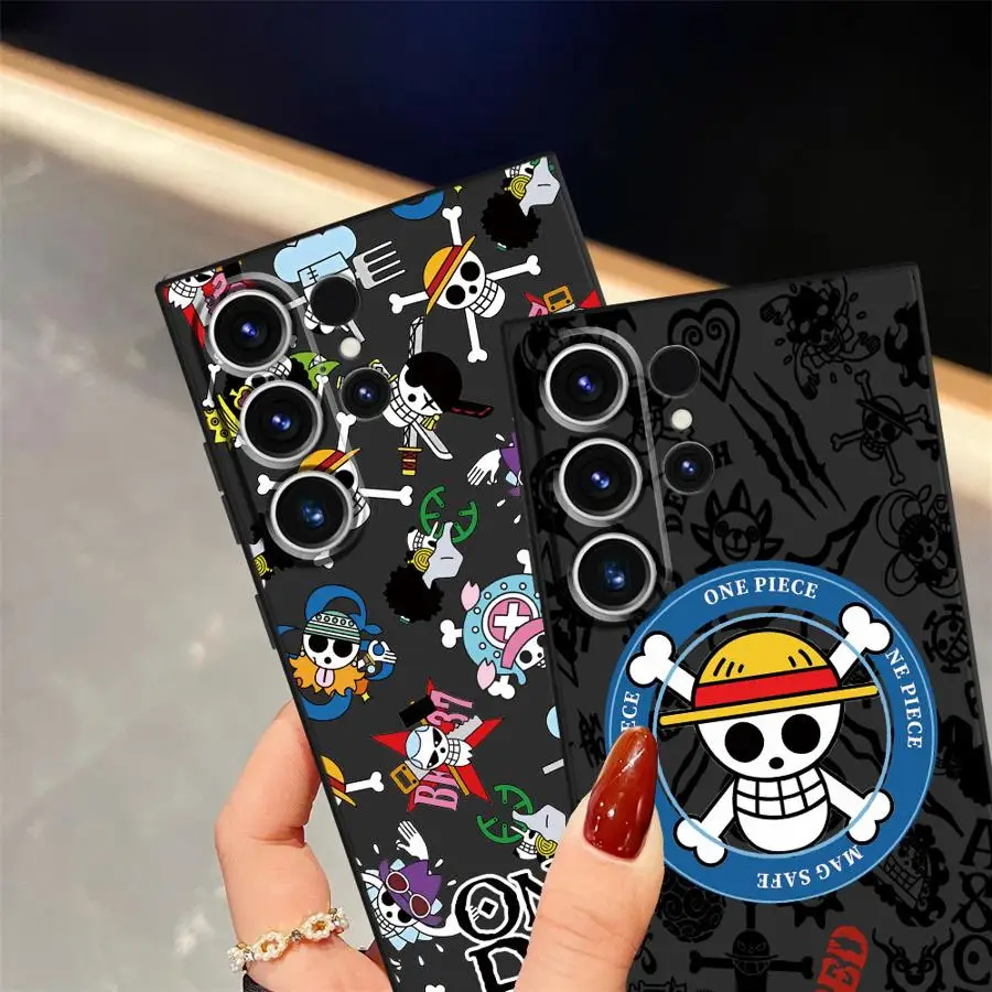 Soft Back Phone Cover Case for Samsung Galaxy S23 FE S25 Ultra S22 S25+ S9 S24 Plus S21 S20 S24+ One P-Piece Zoros Luffys