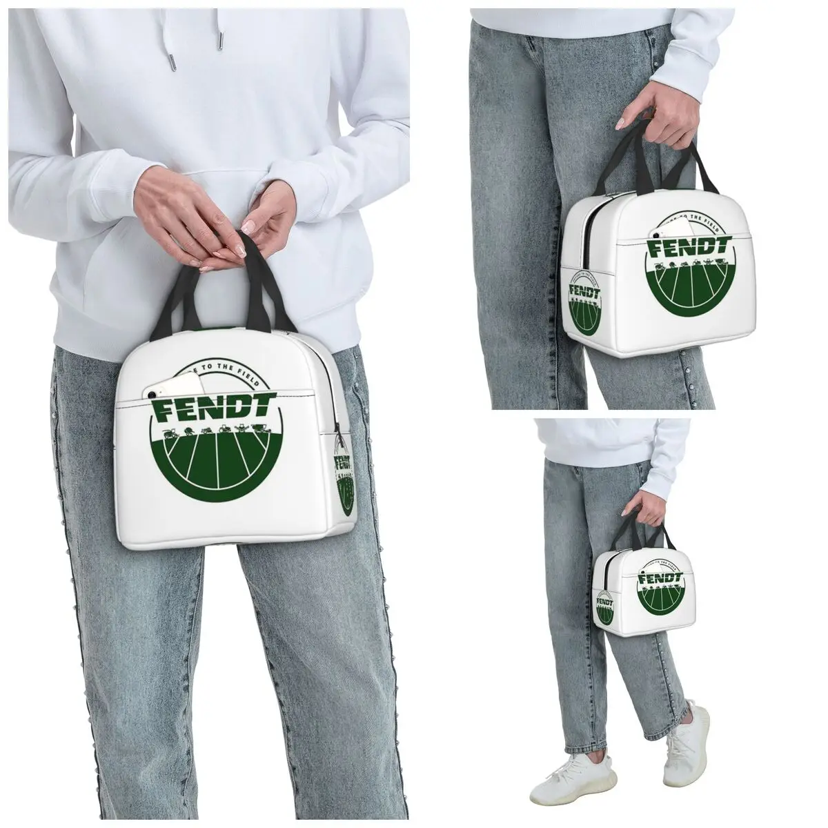 Future To Field Fendt Insulated Lunch Bag for Kids School Cooler Thermal Food Box Tote Portable Lunch Boxes Container