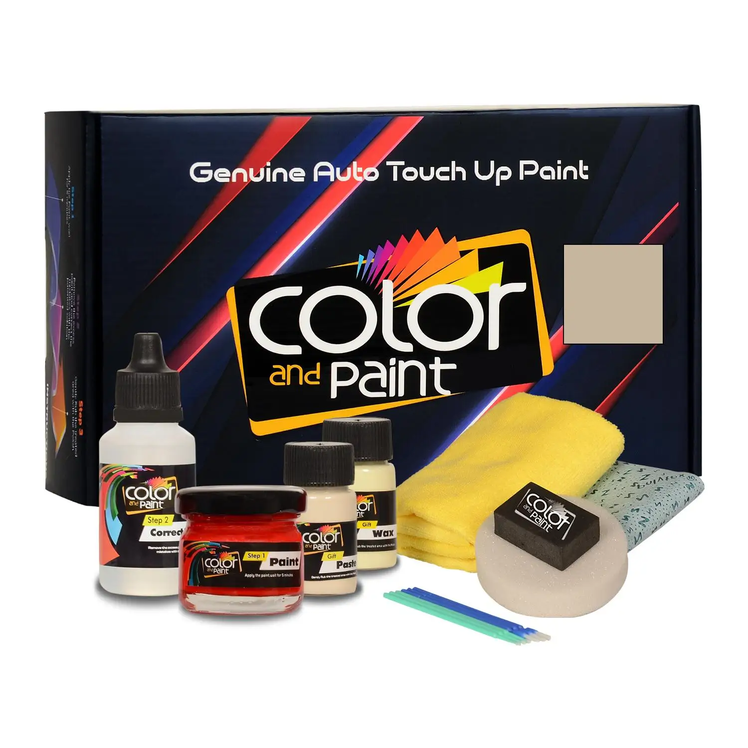 

Color and Paint compatible with Isuzu Automotive Touch Up Paint - NATURAL SUEDE MET - 15U - Basic Care