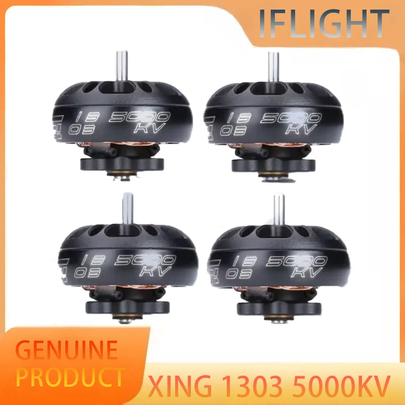 

IFlight XING 1303 5000KV 2-4S FPV Micro Brushless Motor with 1.5mm shaft compatible 2 inch propeller for FPV whoop drone part