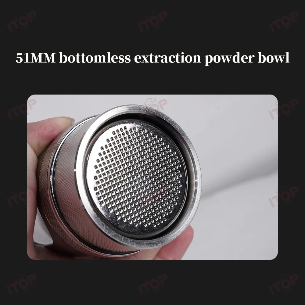 ITOP W1 ماكينة صنع القهوة اليدوية الصغيرة القابلة للفصل ماكينة إسبريسو خارجية 1-16 بار 51 مللي متر رأس تخمير 80 مللي تجويف