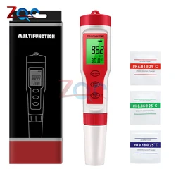 4 in 1 PH Meter PH/TDS/EC/Temperature Meter Digital Water Quality Monitor Tester for Pools Drinking Water Aquariums