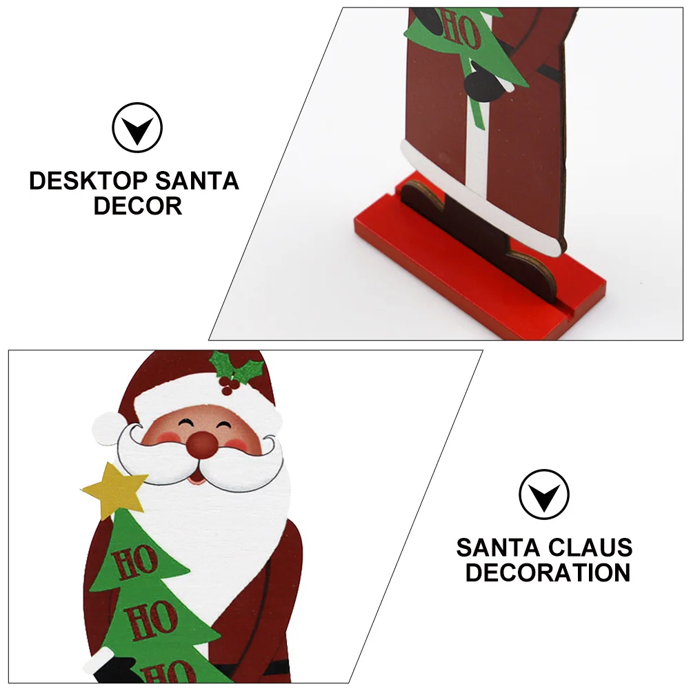 

Party Wooden Figure Ornaments Christmas Desktop Decorate Snowman Decoration Decorations