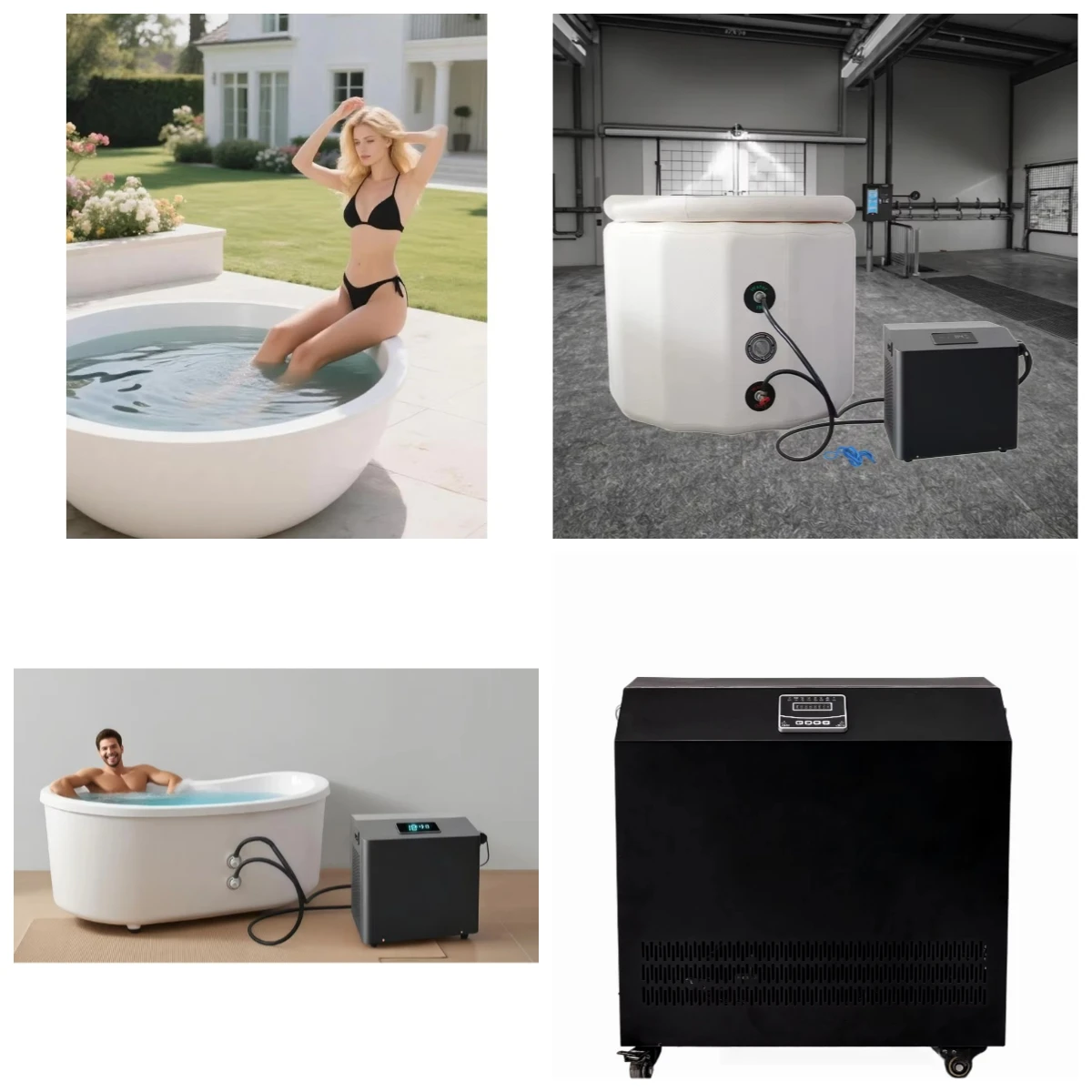 

0.8HP Portable Water Chiller for Ice Bath Recovery Tub Athletes
