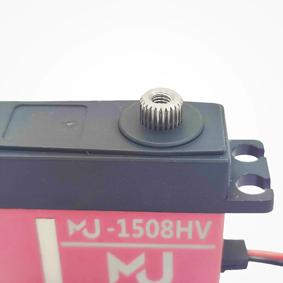 MJ-1508HV 8.4V 22kgf.cm Servo numérique sans noyau à engrenage métallique à couple élevé avec foudre rapide 0.09s/60 °   Réponse Réponse
