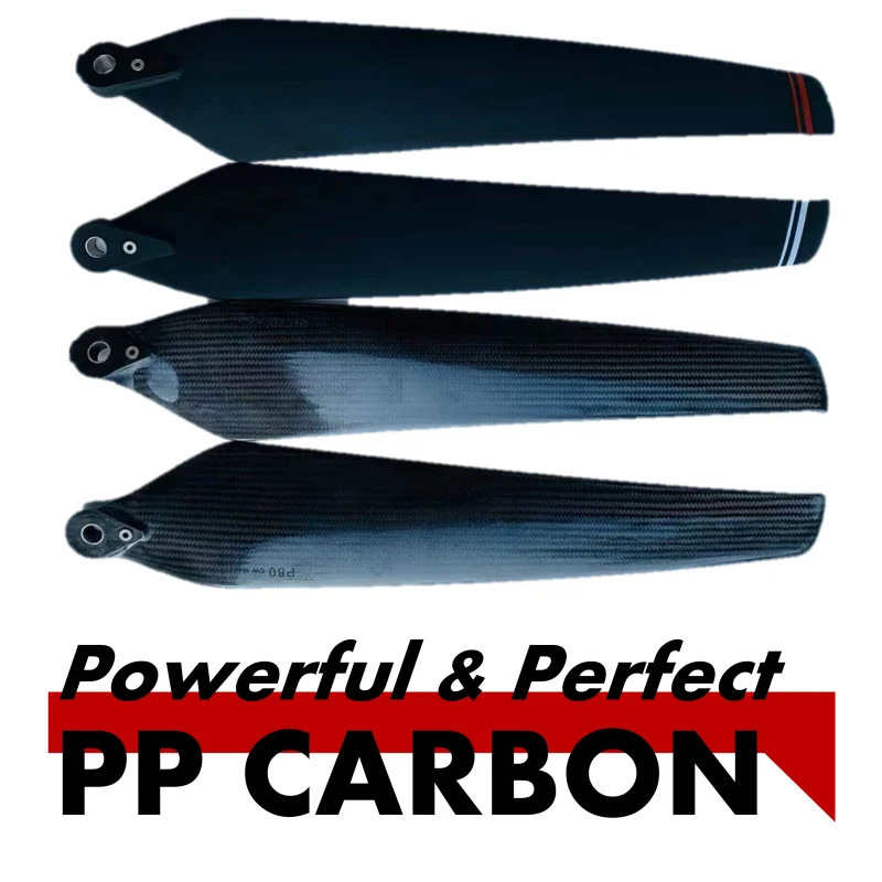 One Set Folding Propeller blade For XAG P100 P80 V40plant protection UAV carbon fiber pulp RC airplane blades 2CW 2CCW(1 pair）