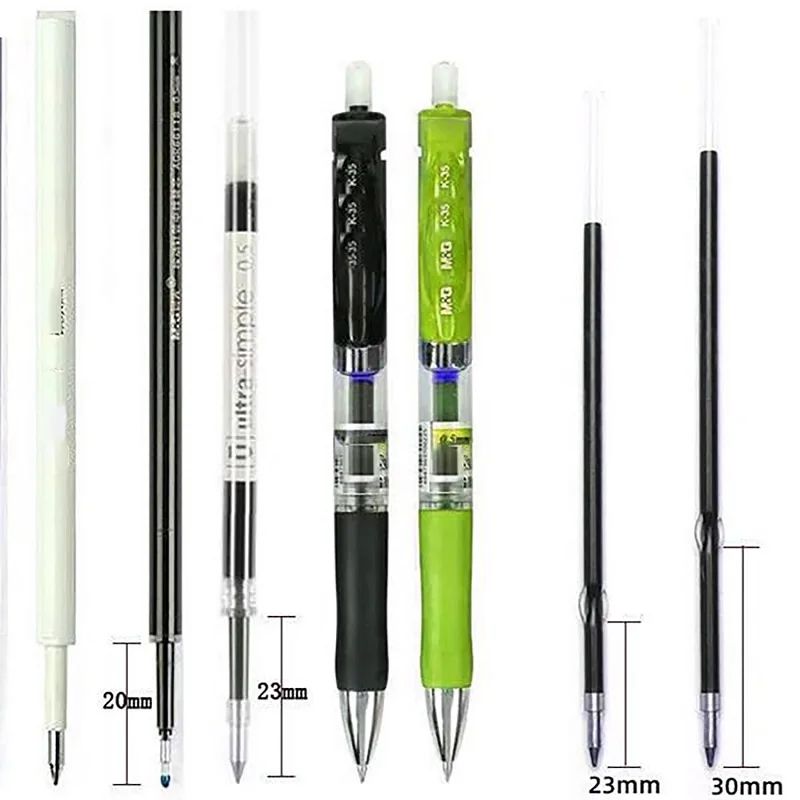 قلم حبر جاف مجلفن زنبركي اضغط تلقائيًا على سلك زنبركي القلم بقطر 0.4 مم 500 قطعة