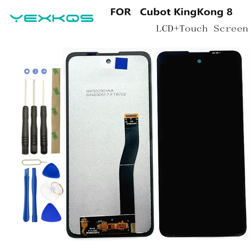 6.52 Inch Cubot KingKong 8 LCD Display Digitzer Assembly +Touch Screen For CUBOT KingKong 8 Cell Phone Repair Panel Glass LCD +
