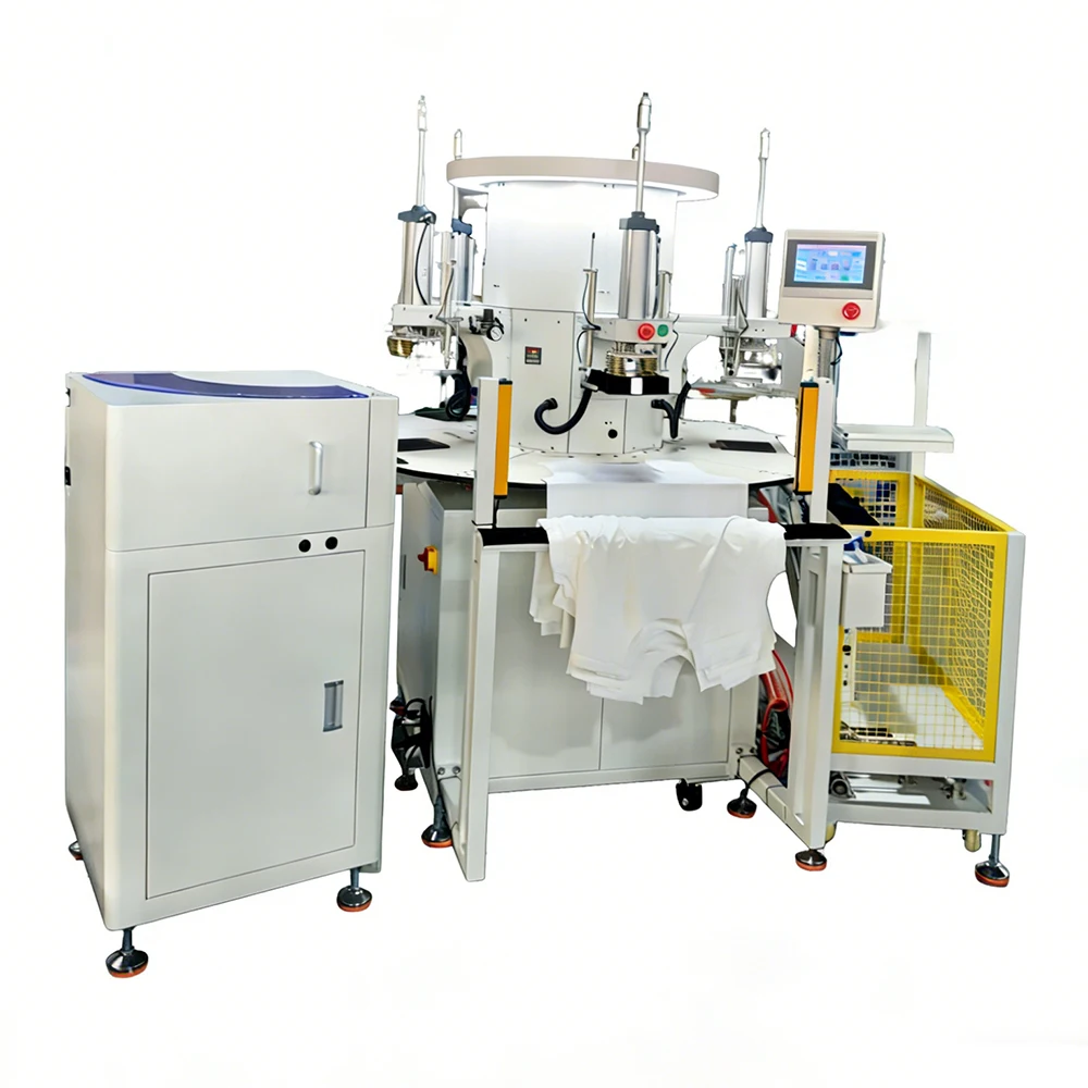 Multi Station Automatic Hot Stamping Machine For All Kinds Of Clothing Garment Fabric