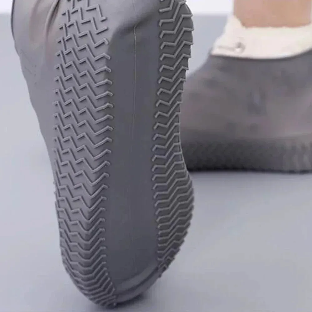 1 par de cubiertas de silicona impermeables para zapatos, cubiertas S/M/L, botas de lluvia de goma antideslizantes, accesorios para exteriores, días