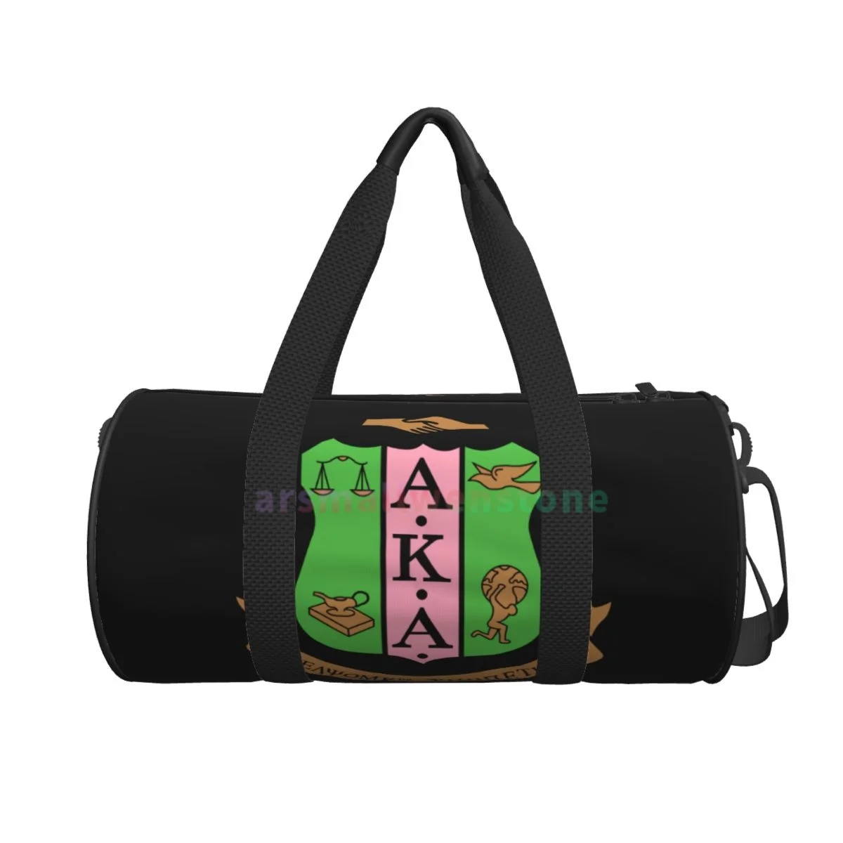 AKA Sorority Yoga Bag Workout Durable Backpack Handbags Round Outdoor Fitness Bags Travel Duffle Bag