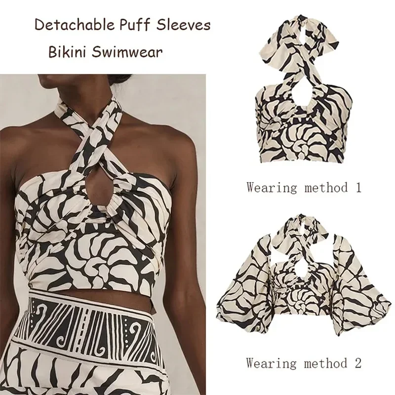 2025 ชุดว่ายน้ํา One Piece แขนยาวด้านหน้าสีฟ้าสีขาว One Piece Surf ชุดว่ายน้ํา Sarong ชุดว่ายน้ํา Slimming ชุดว่ายน้ํา Beach Wear