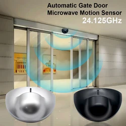 Black Silver Automatic Sliding Swing Gate Door Microwave Motion Sensor Detector Electric Door Controller