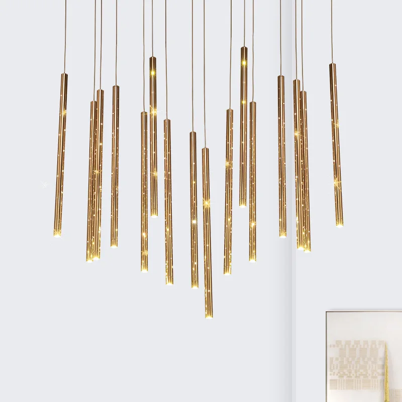 

Modern simple wind chimes restaurant chandelier, hotel lobby chandelier