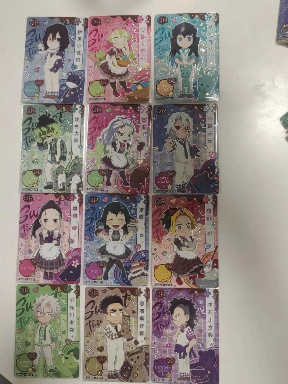 Anime Demon Slayer Kamado Nezuko Agatsuma Zenitsu Kochou Shinobu Uzui Tengen QR SSP LR SP series collection card Children\'s toys