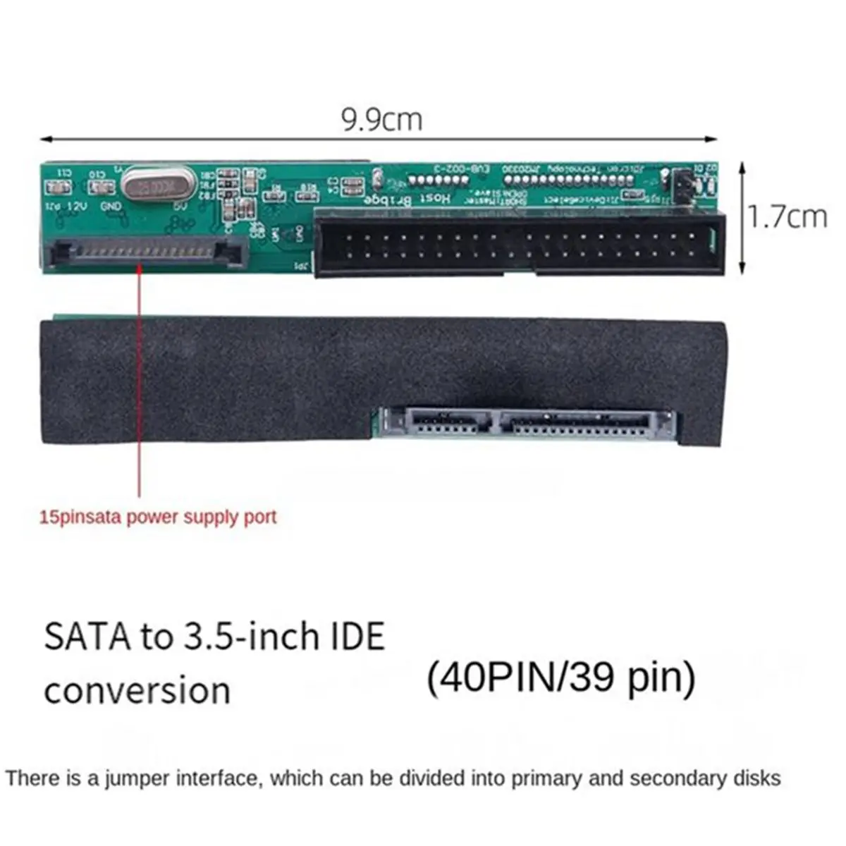 Desktop Laptop Hard Drive Adapter Card Conversion 3.5-Inch IDE Interface 39P Serial Port to Parallel Port 15pin