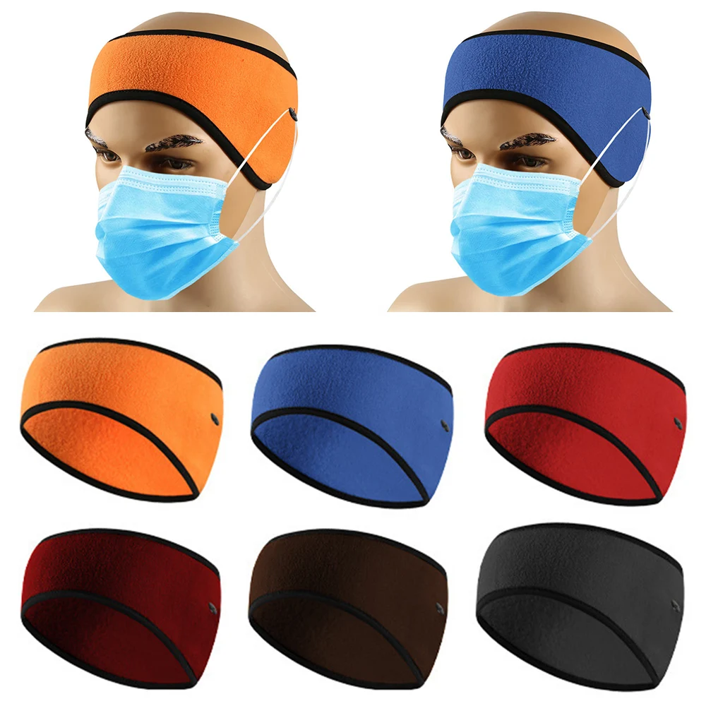 Polar Fleece Ear Muffs para homens e mulheres, aquecedor de orelha, proteção, esportes, corrida, ciclismo, ao ar livre, Headband, inverno