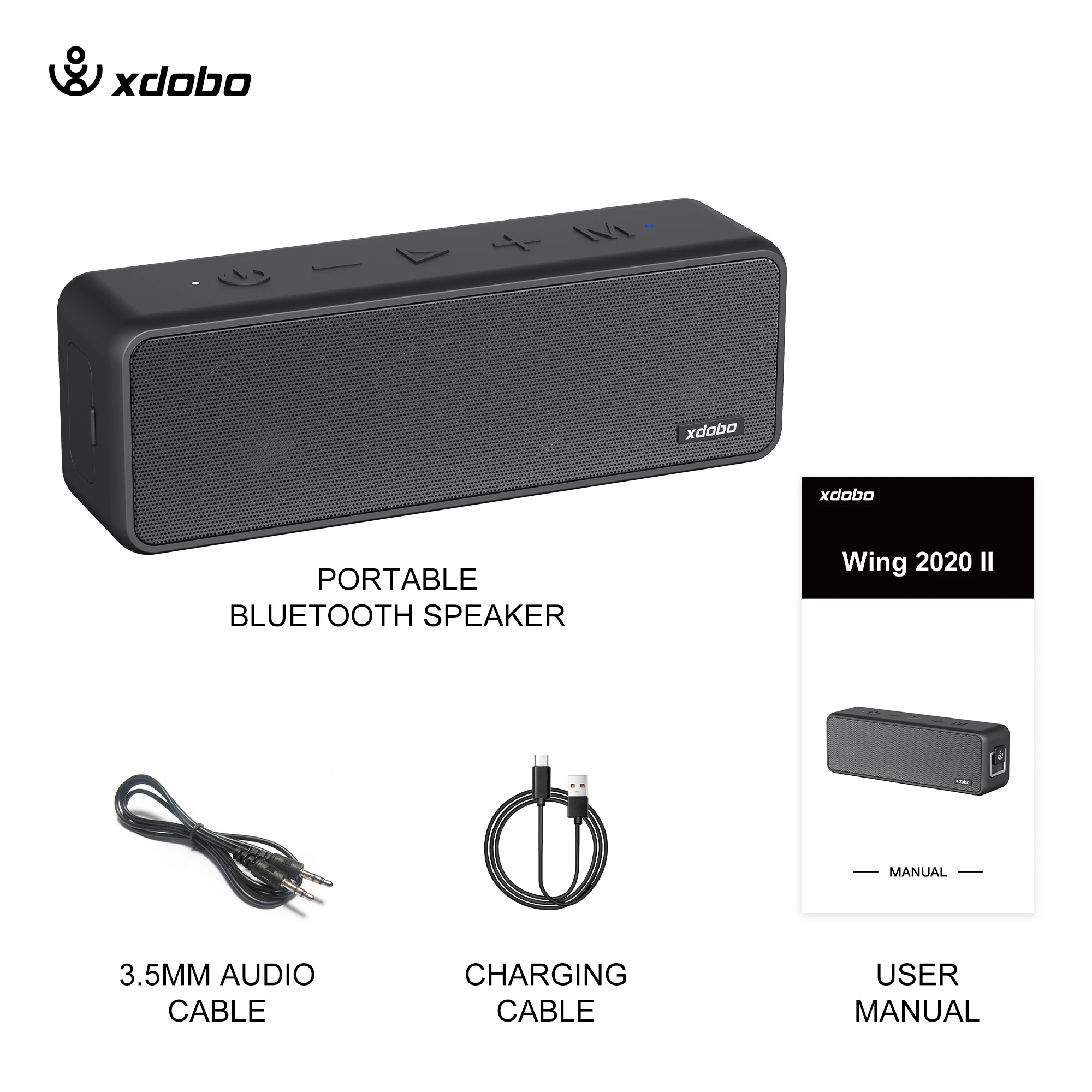 

XDOBO Outdoor Bluetooth Speaker 20W Wireless Subwoofer Travel Super Bass For Hiking / Riding / Camping Loudspeaker Music Box