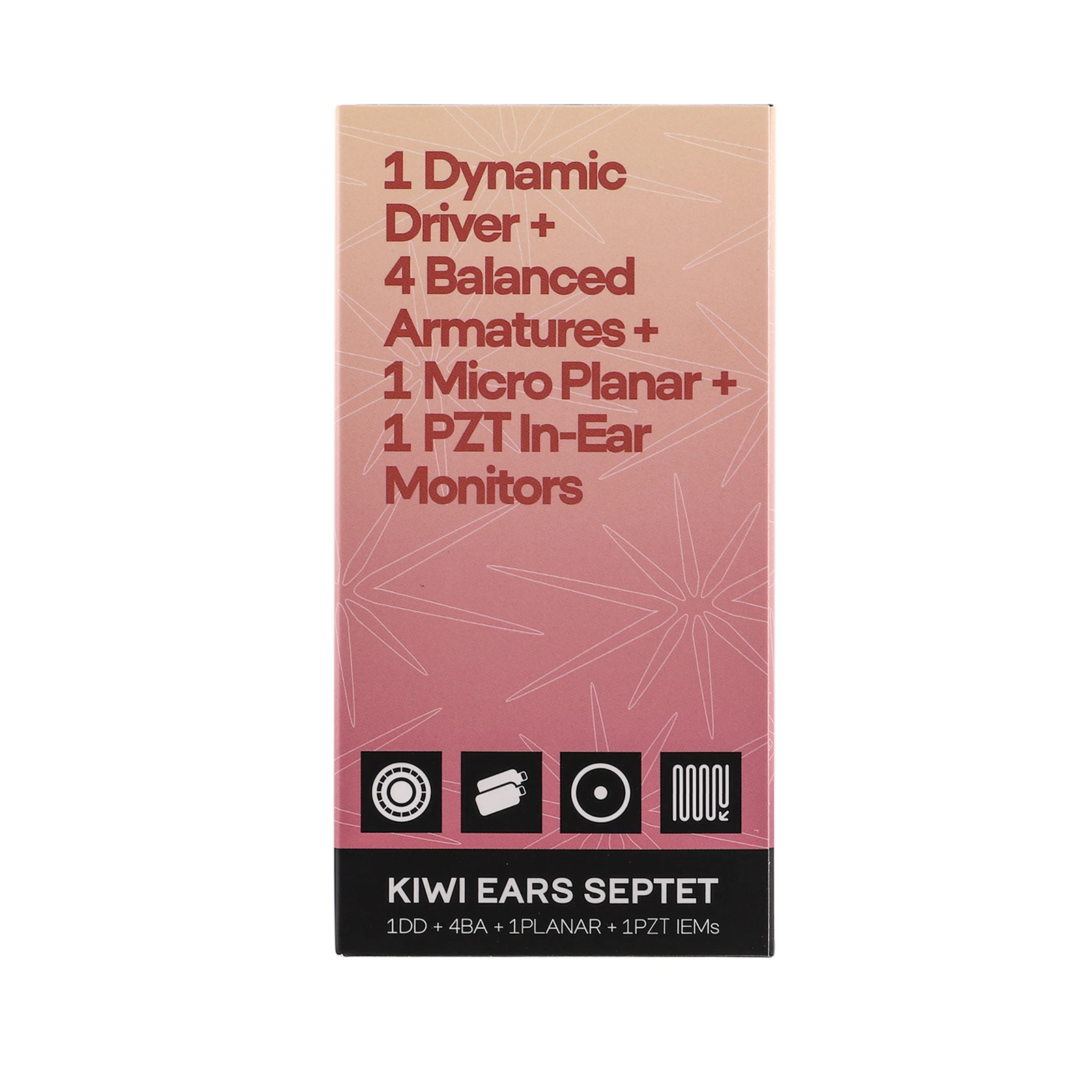 Kiwi Ears Septet 1DD+4BA+1 Planar+1 PZT Quadbrid IEM Kopfhörer Kabelgebundene Ohrhörer mit ansprechender und symmetrischer Tonabgleich – Detail 16