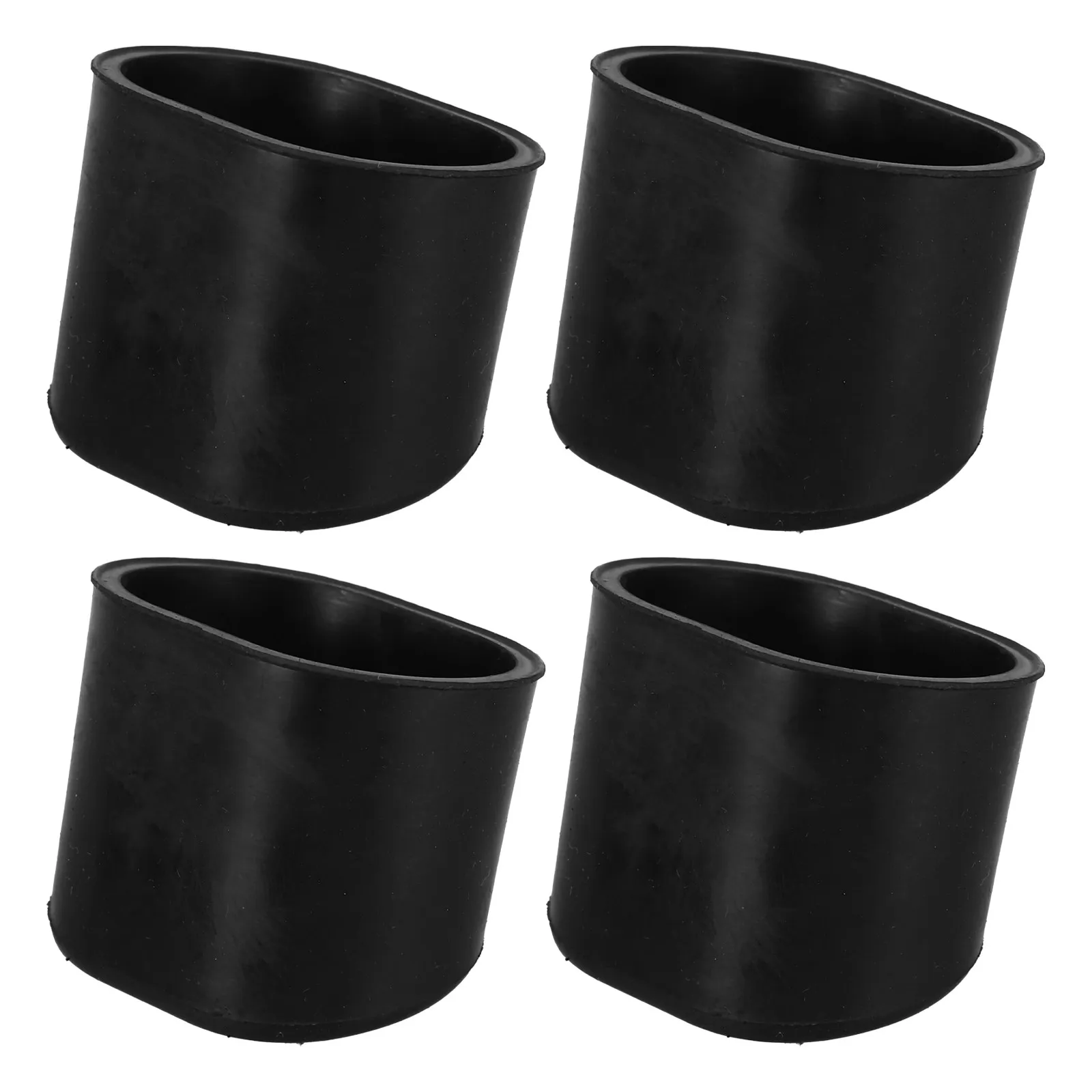 4Pcs Saw Stand Leg Pads Anti Slip Oval Rubber Feet Replacement Table Saw Stand Foot Pads Stable Shock Absorbing Vibration