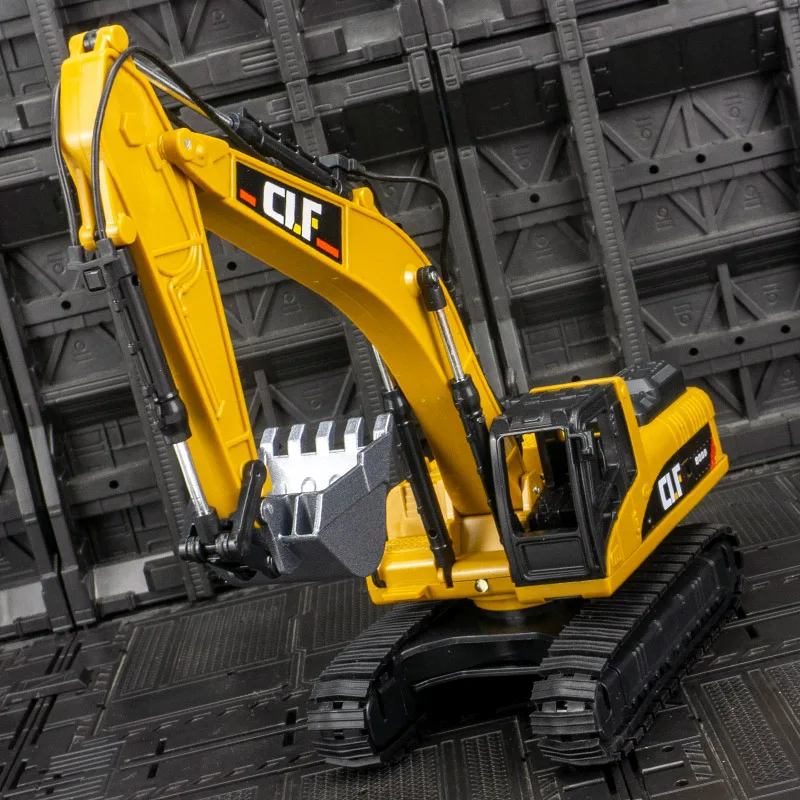 

Simulation of construction vehicle excavator model joint movable lighting boy birthday gift
