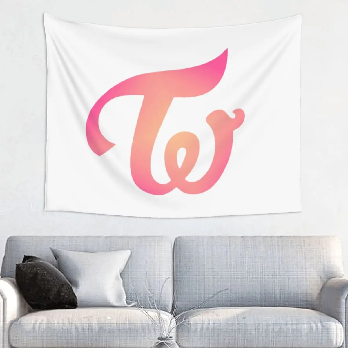 Twice Tapestry Wall Hanging Print Fabric Wall Tapestry Korean K-pop Bohemian Blanket Room Decor Yoga Mat