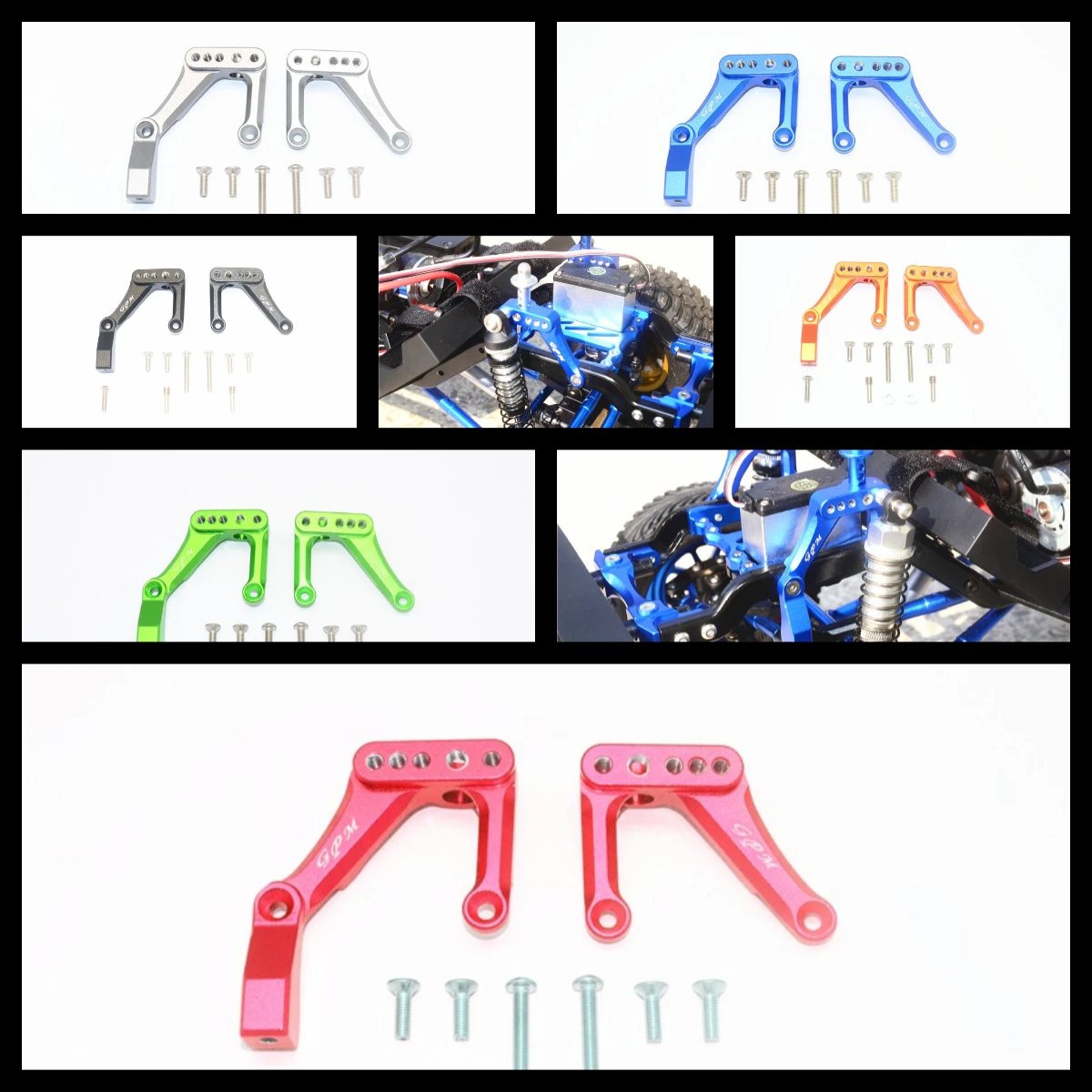 GPM Aluminum Front Shock Mount For ELEMENT RC 1/10 Enduro Sendero Trail Truck