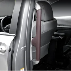 For Toyota Sienna Granvia 2021-2024 Medium Row Handle Leather Case Armrest Protective Door Handle Cover Car Interior Accessories