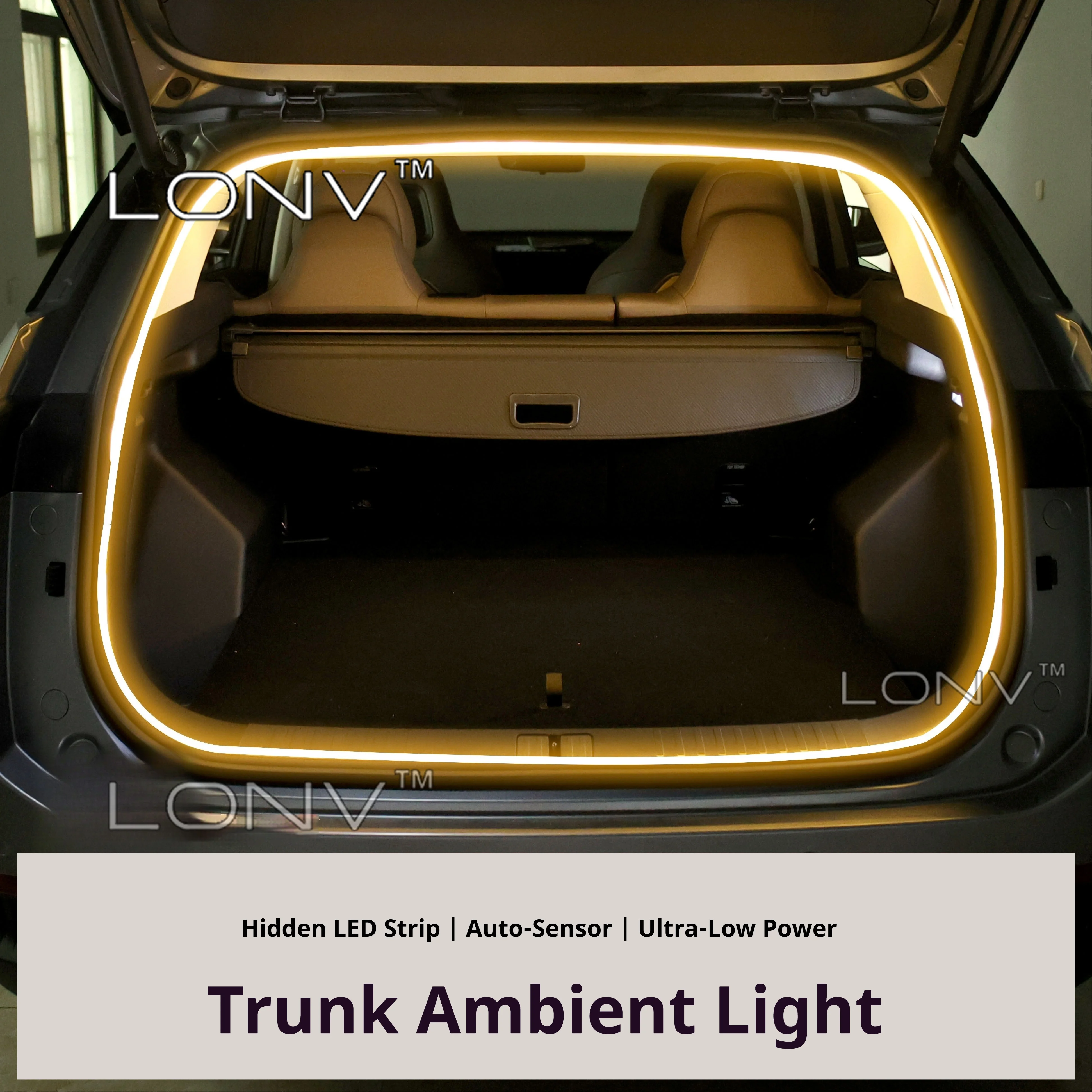 For OMODA C7 2026 2027 Car Rear Trunk High Brightness Lighting Ambient Light Decoration LED Tailgate Light Strip Car Accessories