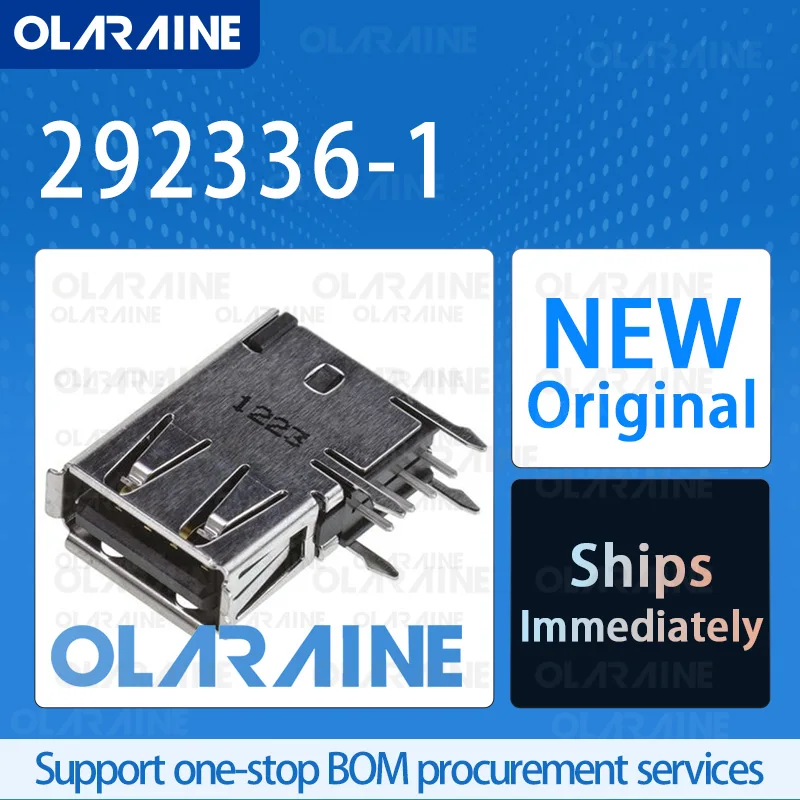 

5/10/50Pcs 292336-1 100% brand new and original IC chip USB connector 4 Contact 1 A 30 VAC