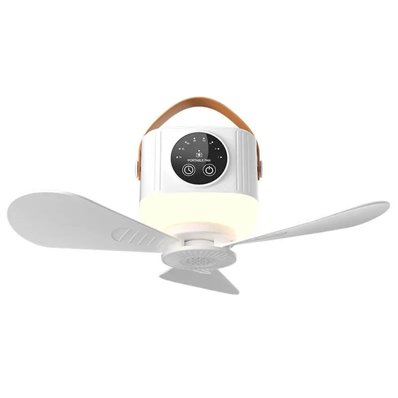 jhd-usb充電式シーリングファン-ナイトランプ付き-強風、取り外し可能なブレード、3600mah、家庭用および屋外用に最適