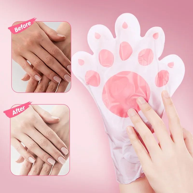 10 Pairs Goat Milk Nourishing Hand Mask Hands Masks Moisturizing Anti Wrinkle Whitening Hand Gloves Skin Care Products