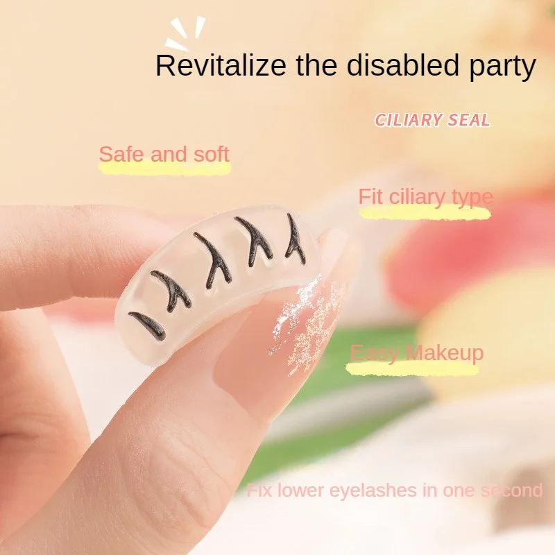 Waterproof Eyelash Seal Natural Three-dimensional One Print Molding 7.2*4.9*7.5cm Sweatproof Cosmetic Eyelash Stamp Eyelash Aid