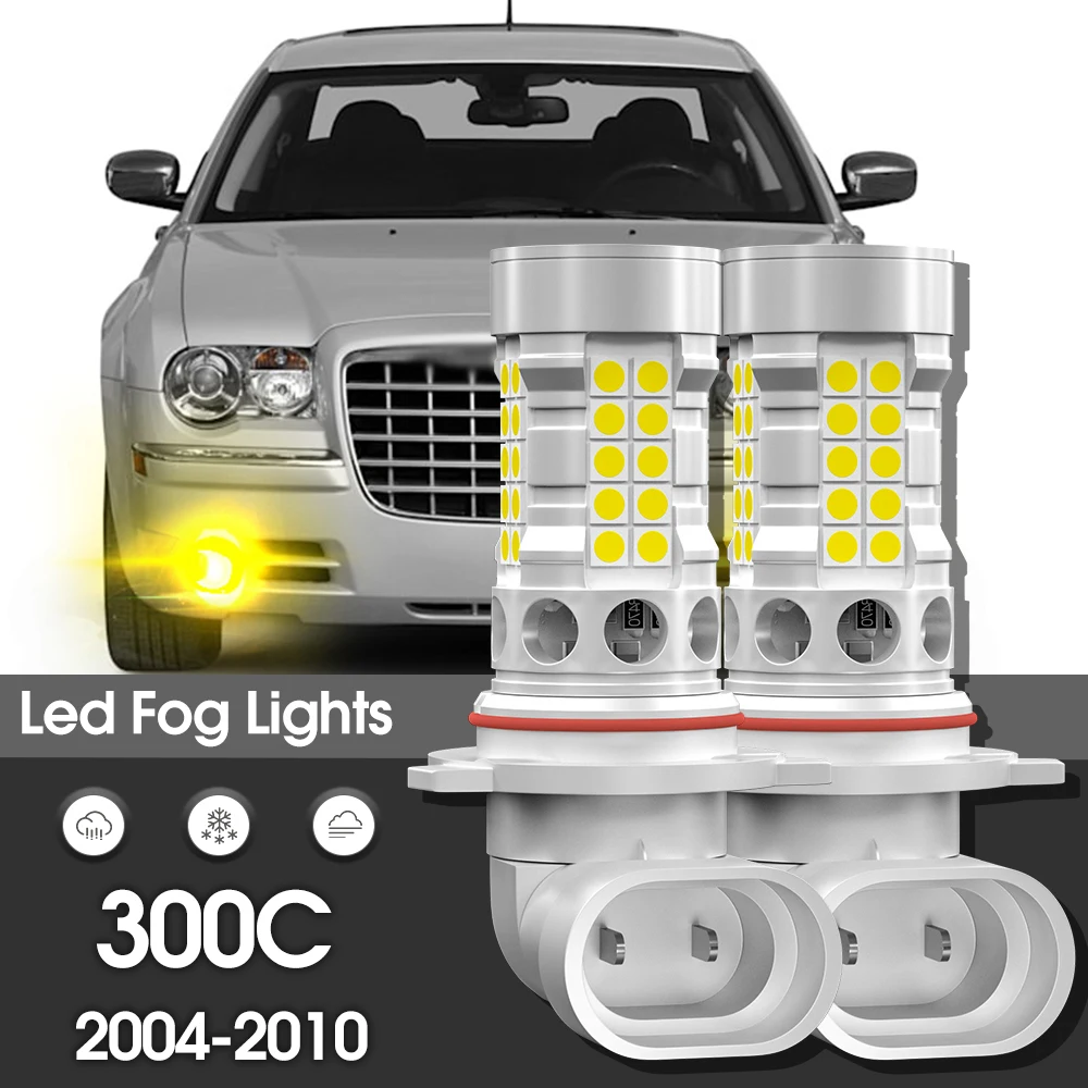 Canbus LED Fog Light Lamp 2pcs Accessories For Chrysler 300C 2004-2010 2005 2006 2007 2008 2009